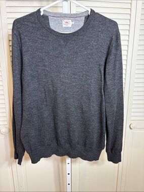 Faherty Men’s Legend Sweater Crew Long Sleeve Gray Medium